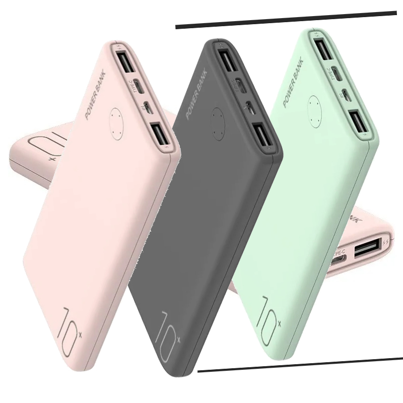 Power Bank Slim - 아이폰 삼성 샤오미 휴대폰용 10000mAh 초슬림
