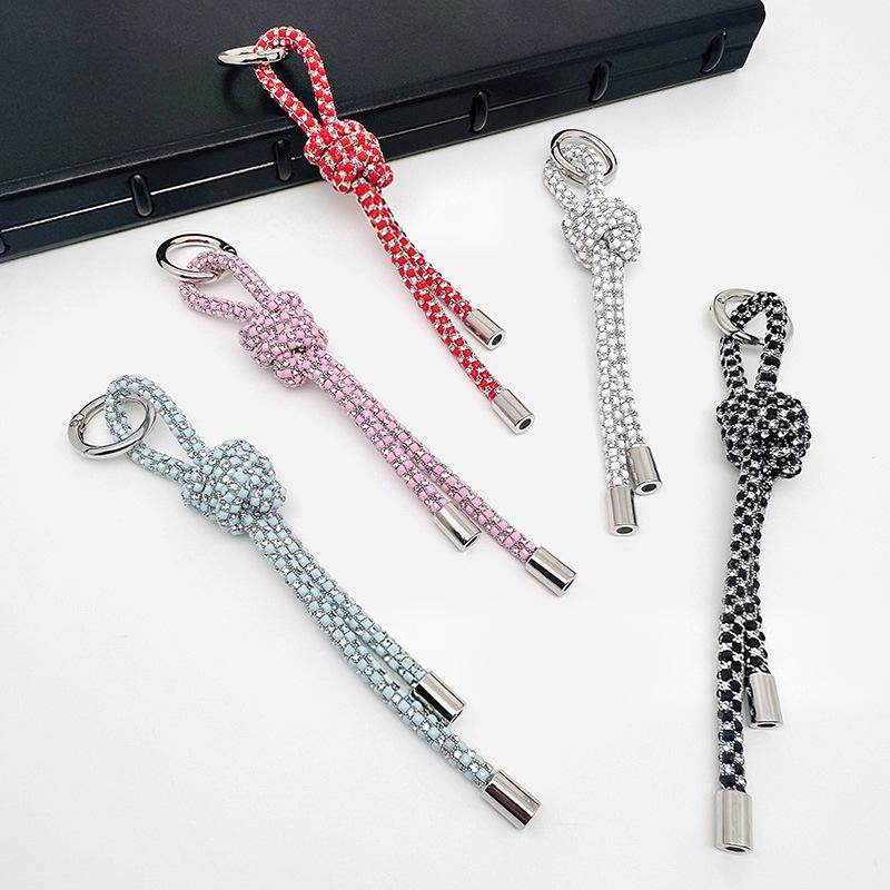 Phone Accessories Ideas - 크리스탈 나비 매듭 펜던트, 휴대폰/핸드메이드 가방