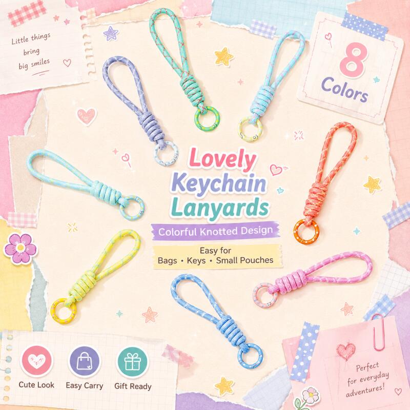 Phone Accessories For Your Car - 2~5pcs 다채로운 땋은 키체인 휴대폰 끈