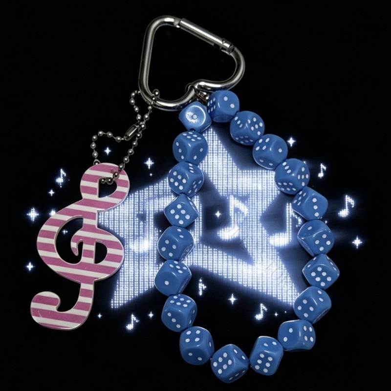 Phone Accessories For Teens - R7UF 독특한 손으로 만들어진 파란색 음표