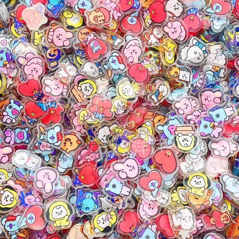 Phone Accessories Toys - 60PCS 2CM Kawaii BT21 아크릴 시트