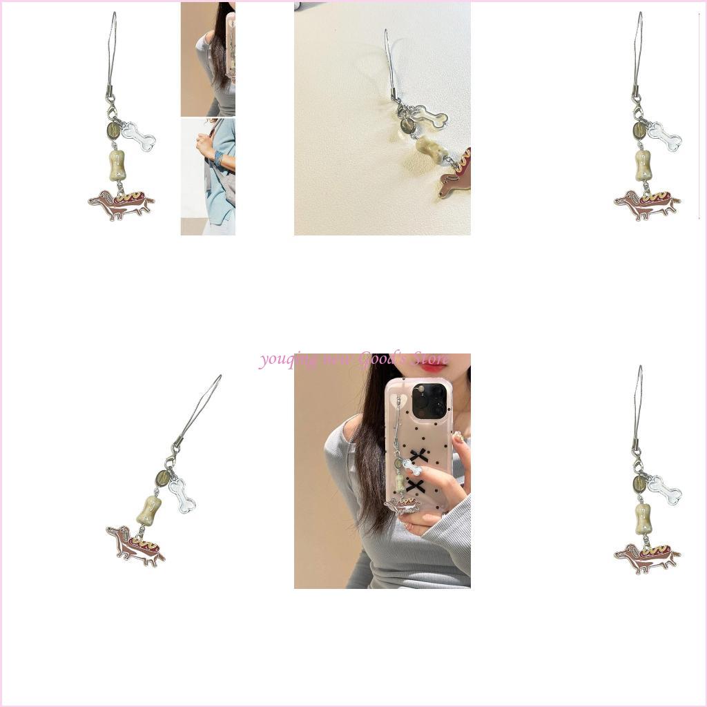 Phone Accessories For Teens - 57QA 휴대폰용 닥스훈트 강아지 키체인 젊고