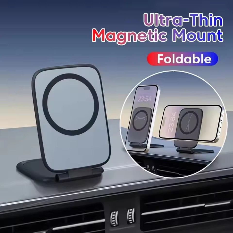 Phone Accessories For Your Car - 초박형 자기 휴대폰 홀더 접이식 휴대용