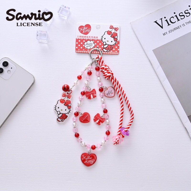 헬로 키티 다채로운 사랑 구슬 줄 쿠로미 다기능 열쇠고 - Phone Accessories Ideas 리뷰 및 가격