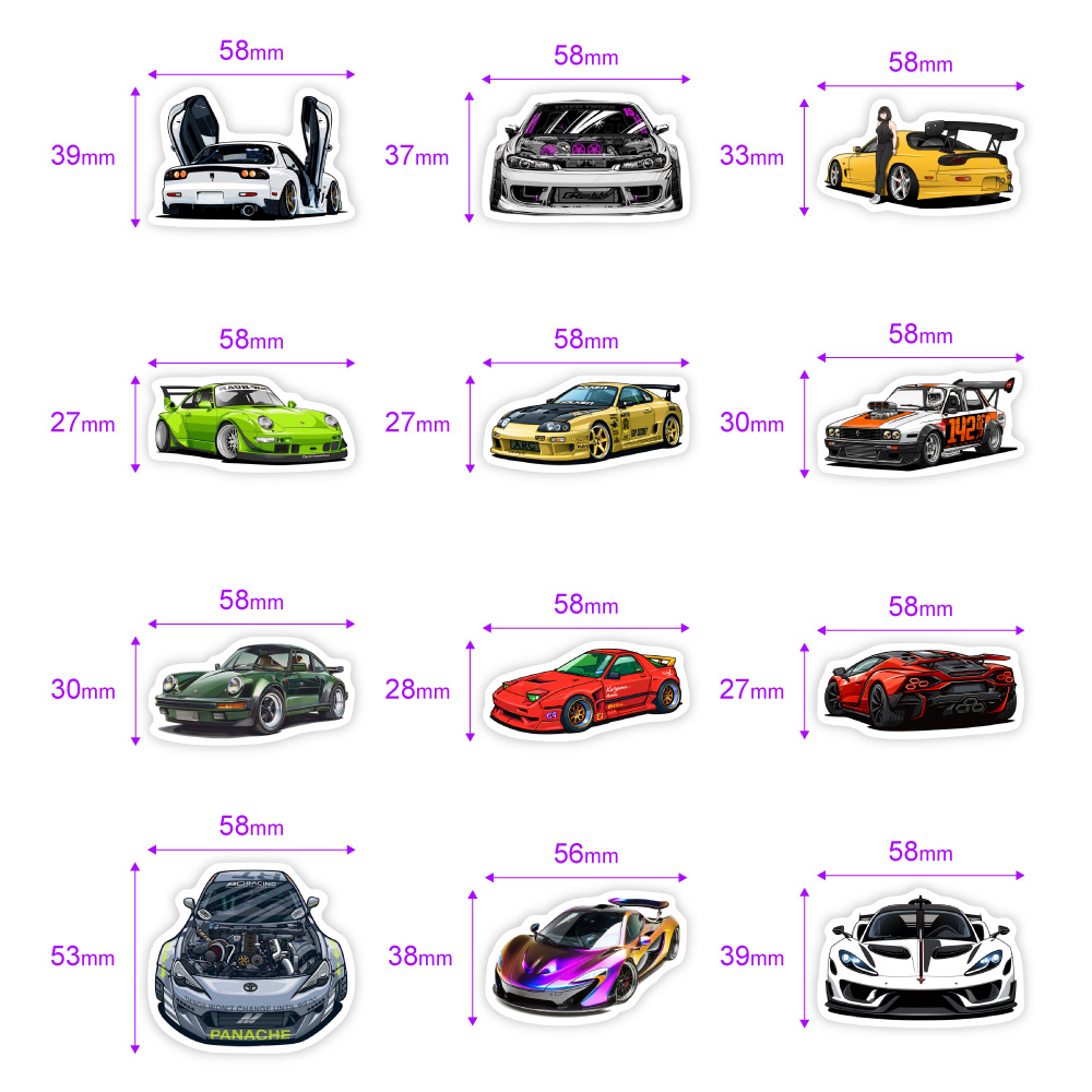 JDM 스포츠카 자동차 스티커 비닐 데칼 방수 DIY  - Phone Accessories For Your Car 리뷰 및 가격