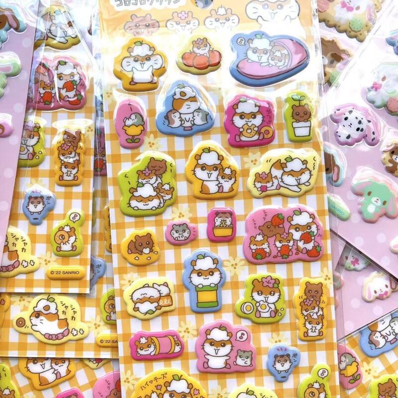새로운 산리오 우사하나 슈가버니즈 3D 버블 스티커 장 - Phone Accessories Toys 리뷰 및 가격