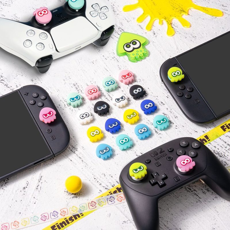 썸 그립 캡 스플래툰 오징어 야광 실리콘 썸스틱 보호  - Xbox Phone Accessories 리뷰 및 가격