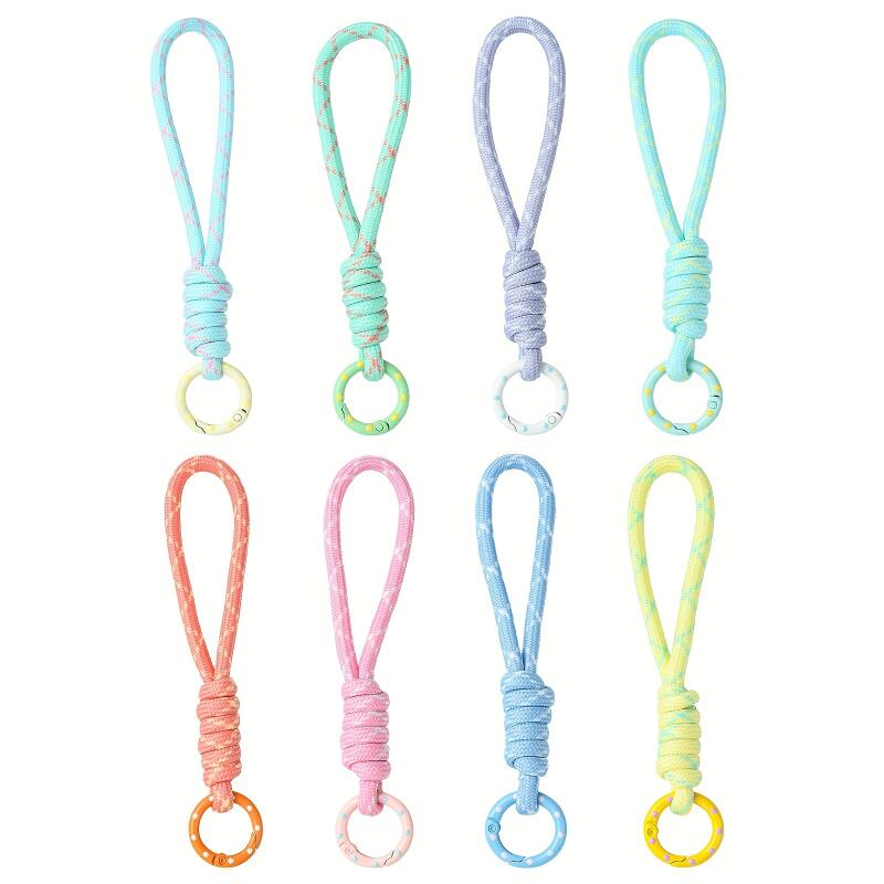 2~5pcs 다채로운 땋은 키체인 휴대폰 끈 분실 방지 - Phone Accessories For Your Car 리뷰 및 가격