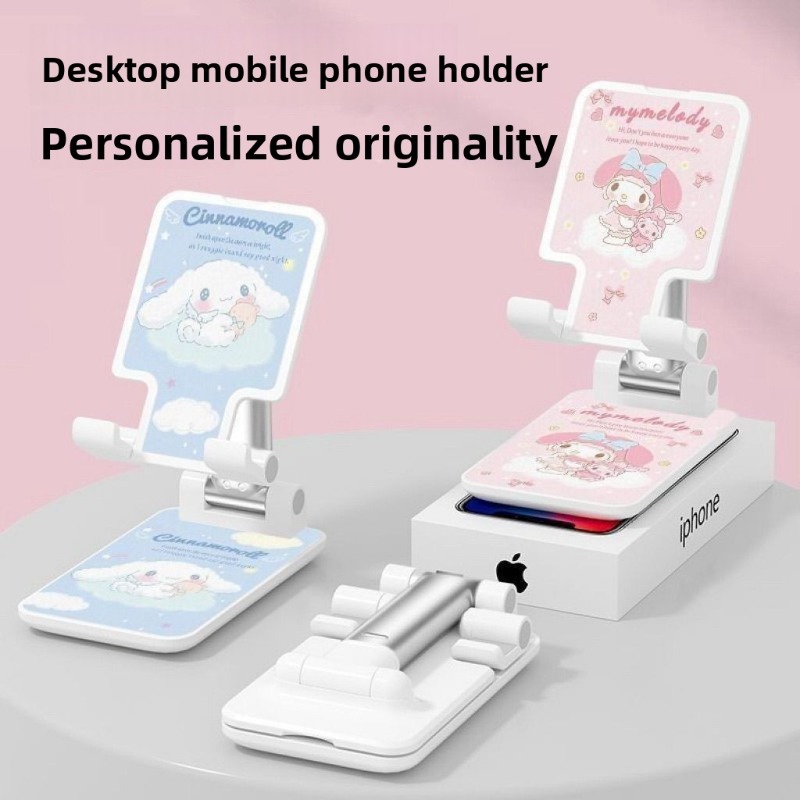 패션 시나모롤 패턴 폰 홀더 귀여운 만화 프린트 접이식 - Phone Accessories For Teens 리뷰 및 가격