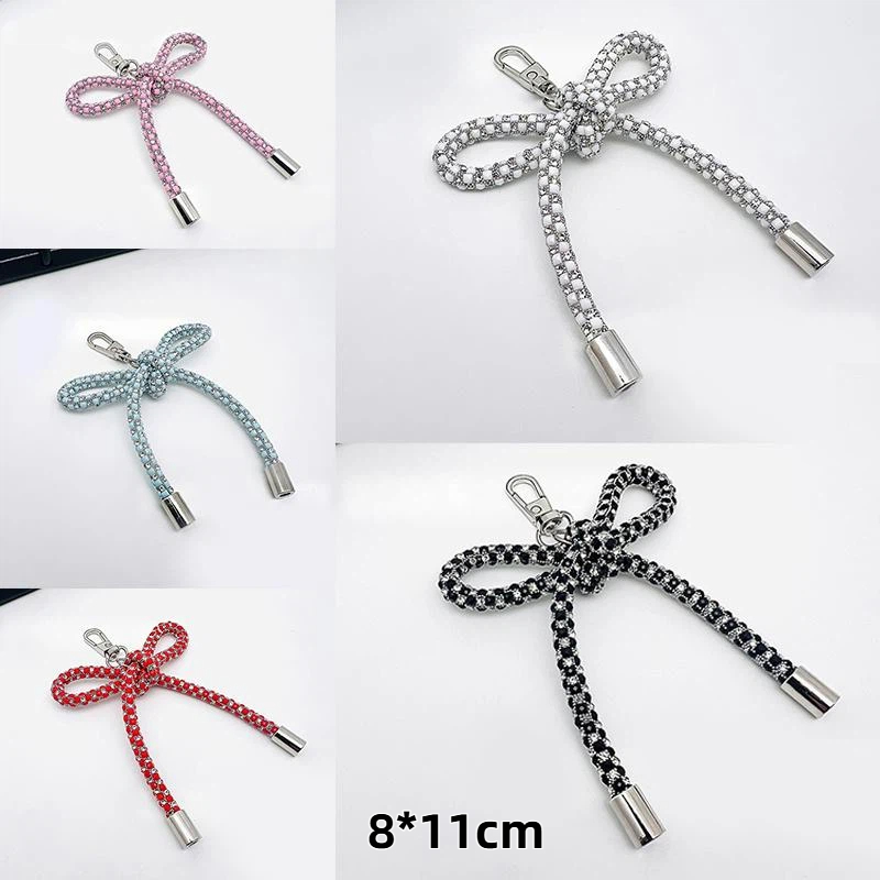 크리스탈 나비 매듭 펜던트, 휴대폰 장식, 핸드메이드  - Phone Accessories Ideas 리뷰 및 가격
