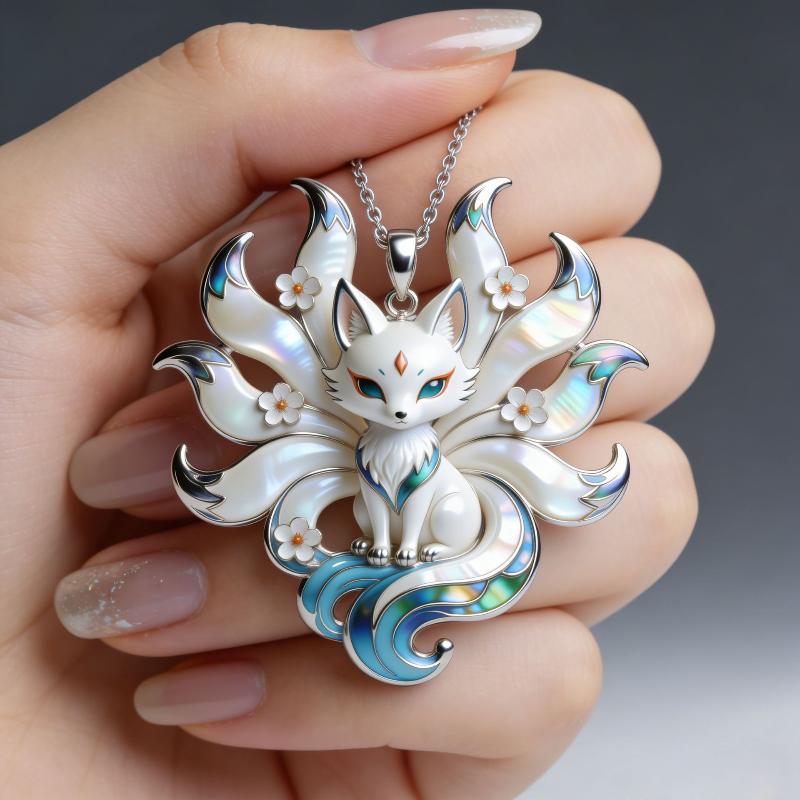 9개의 꼬리를 가진 여우 에나멜 펜던트 목걸이 가방 참 - Phone Accessories For Teens 리뷰 및 가격