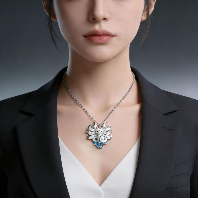 9개의 꼬리를 가진 여우 에나멜 펜던트 목걸이 가방 참 - Phone Accessories For Teens 리뷰 및 가격