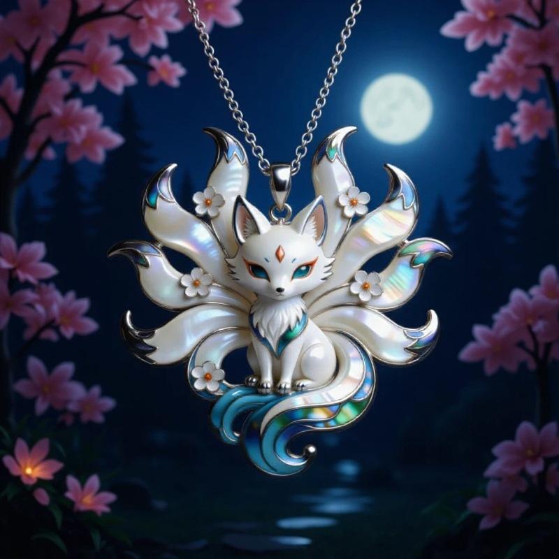 9개의 꼬리를 가진 여우 에나멜 펜던트 목걸이 가방 참 - Phone Accessories For Teens 리뷰 및 가격