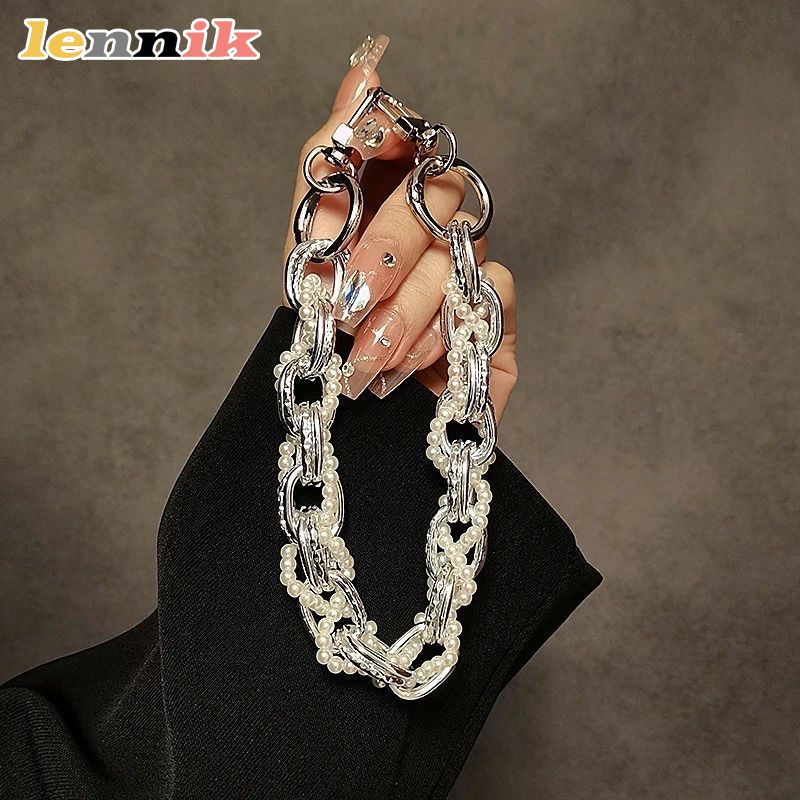 DIY 진주 폰 스트랩, 링 디테일이 있는 수제 직조  - Phone Accessories Ideas 리뷰 및 가격