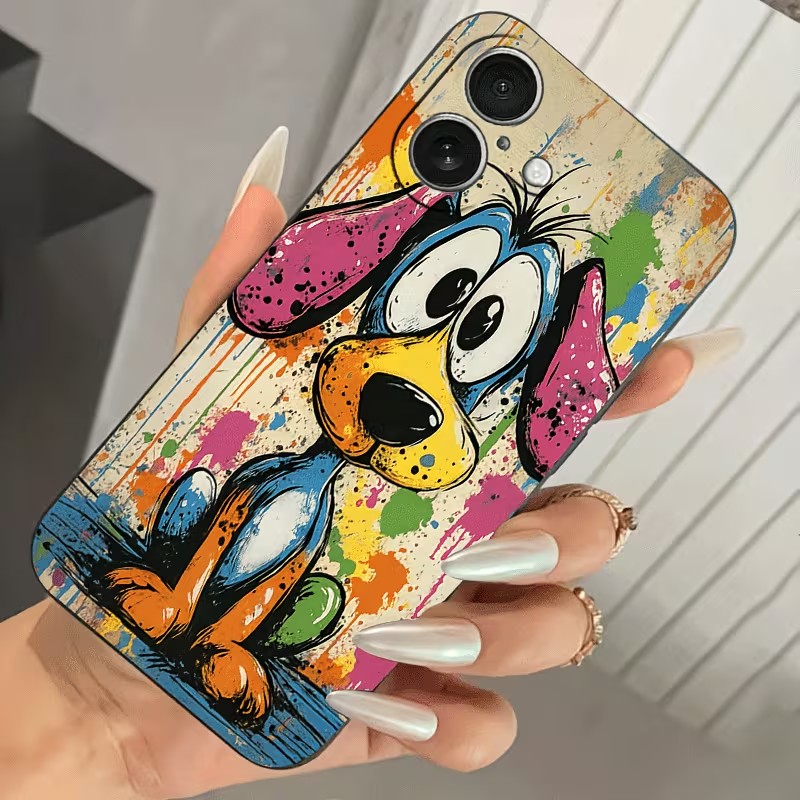 그래피티 컬러 강아지 TPU 폰 케이스 (아이폰 17, - Phone Accessories To Sell 리뷰 및 가격