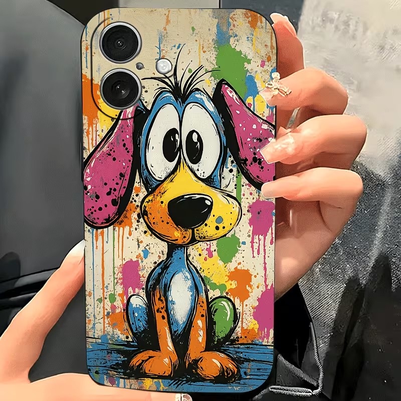 그래피티 컬러 강아지 TPU 폰 케이스 (아이폰 17, - Phone Accessories To Sell 리뷰 및 가격