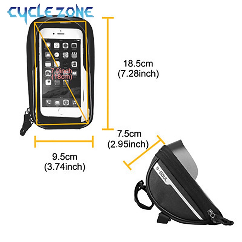 산악 자전거 가방 터치 스크린 사이클링 핸들 바 전화  - Phone Zone Accessories & Repair Lake Charles La 리뷰 및 가격