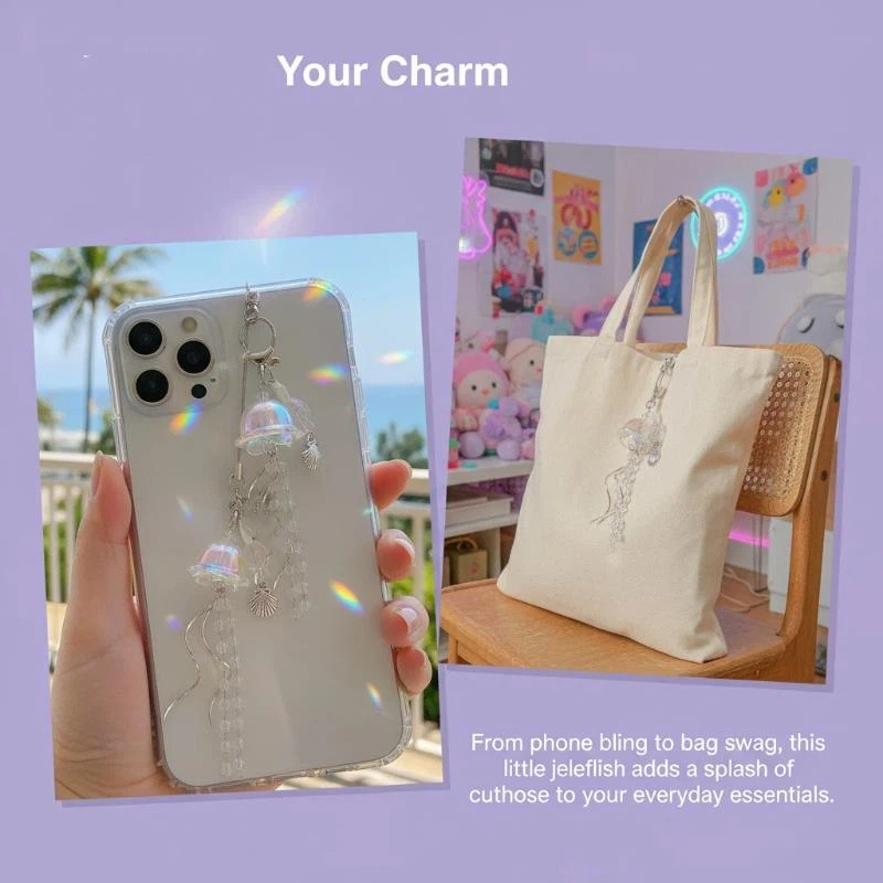 비즈 장식 폰 스트랩 별 바다 조개 해파리 키체인 Y2 - Phone Accessories For Teens 리뷰 및 가격