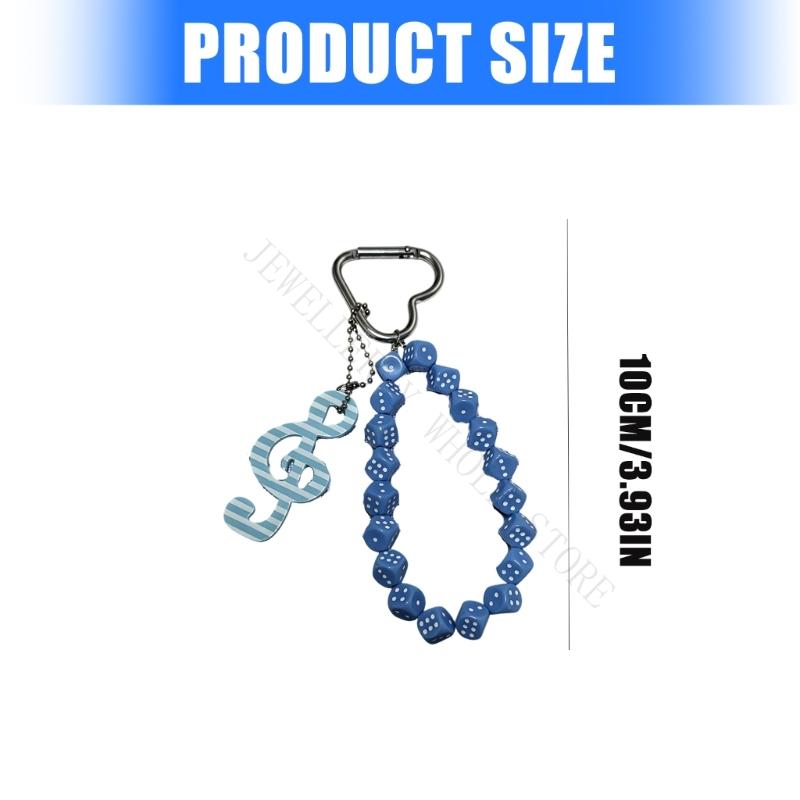 R7UF 독특한 손으로 만들어진 파란색 음표 키 체인  - Phone Accessories For Teens 리뷰 및 가격