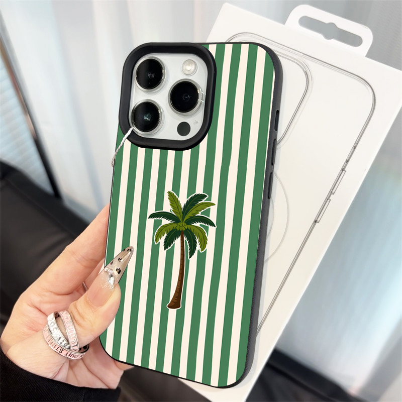 코코넛 나무 줄무늬 폰 케이스 아이폰 에어 XR XS  - Phone Accessories To Sell 리뷰 및 가격