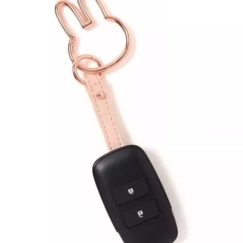 Miffy 키 체인 Kawaii 만화 토끼 머리 열쇠  - Phone Accessories For Teens 리뷰 및 가격