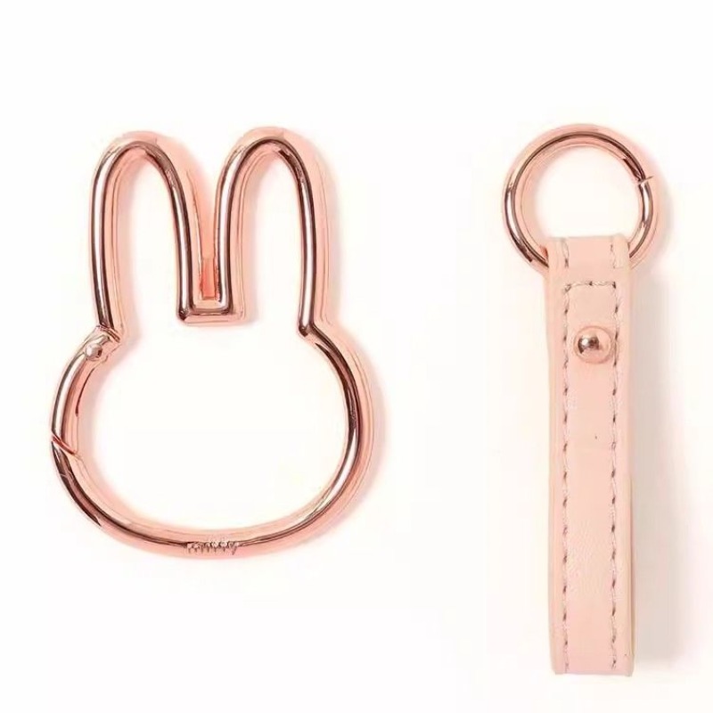 Miffy 키 체인 Kawaii 만화 토끼 머리 열쇠  - Phone Accessories For Teens 리뷰 및 가격