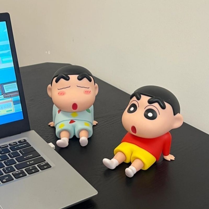 크레용신짱 일본 애니메이션 폰 홀더, 게으른 피규어,  - Phone Accessories Toys 리뷰 및 가격