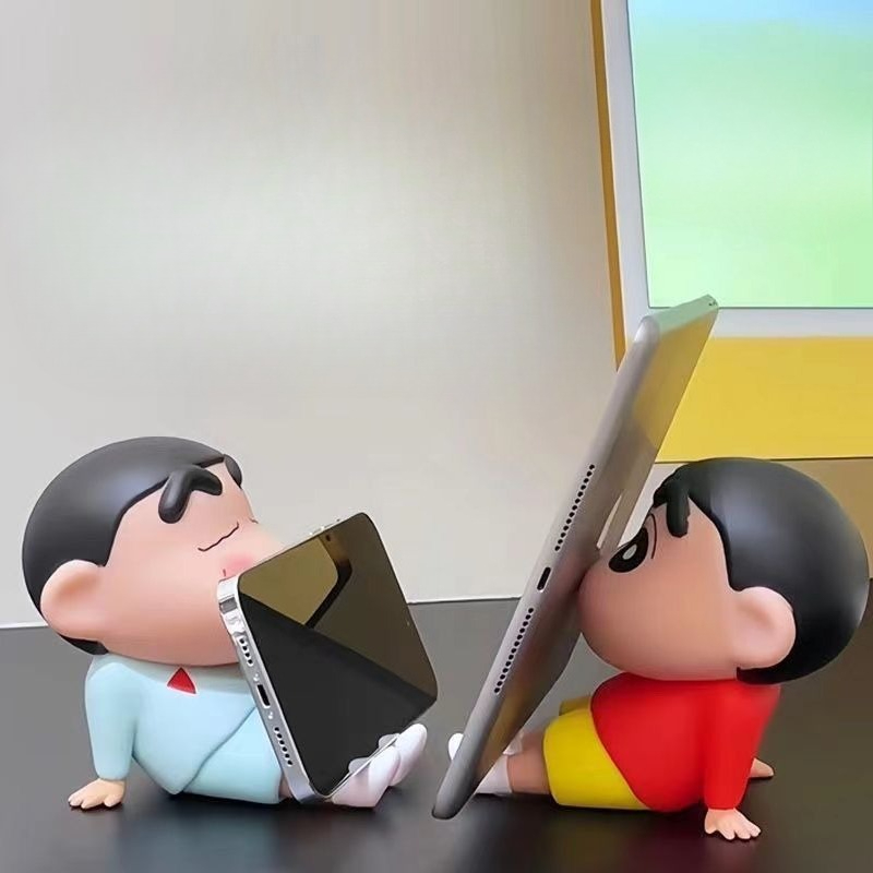 크레용신짱 일본 애니메이션 폰 홀더, 게으른 피규어,  - Phone Accessories Toys 리뷰 및 가격