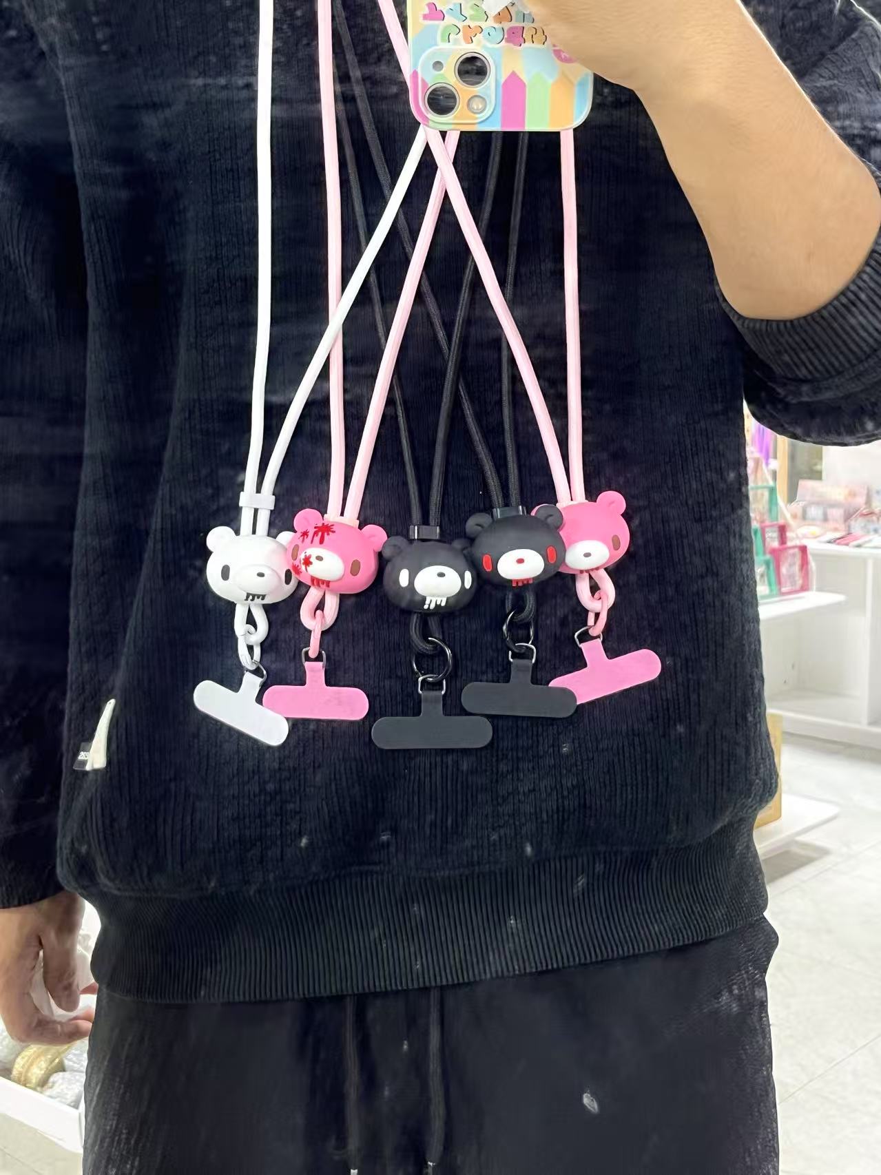 귀엽고 세련된 3D 곰돌이 폰 스트랩, 다양한 색상의  - Phone Accessories Ideas 리뷰 및 가격