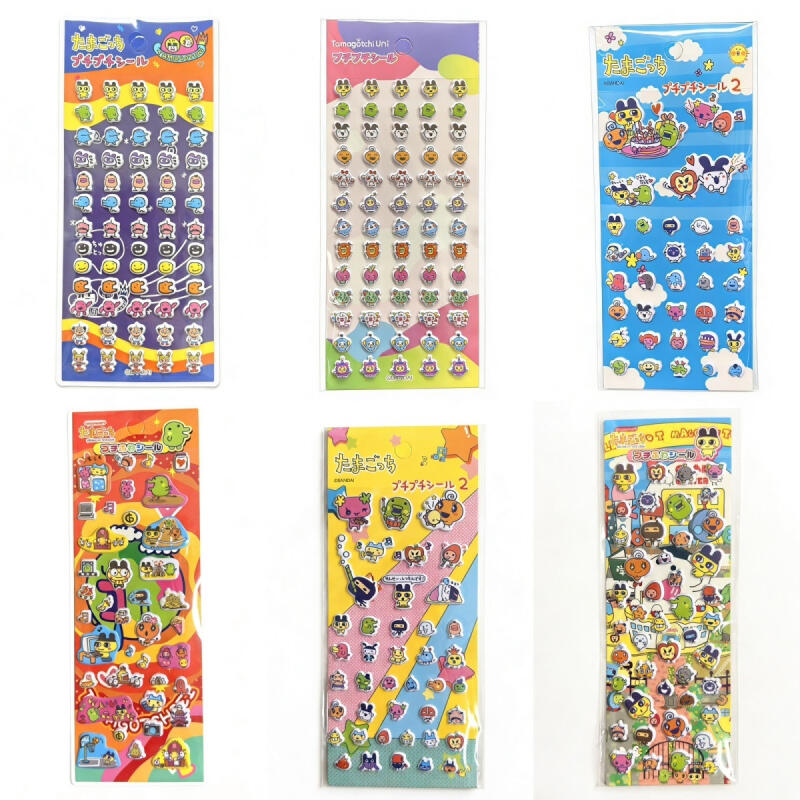 6Pcs Tamagotchi 만화 버블 스티커 창의력  - Phone Accessories Toys 리뷰 및 가격