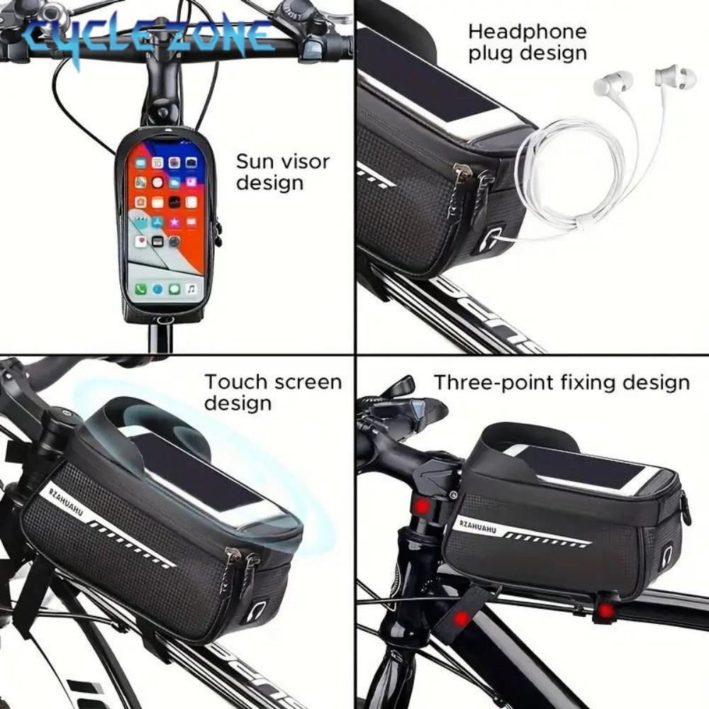 자전거 프론트 빔 백 프론트 튜브 사이클링 백 자전거  - Phone Zone Accessories & Repair Lake Charles La 리뷰 및 가격