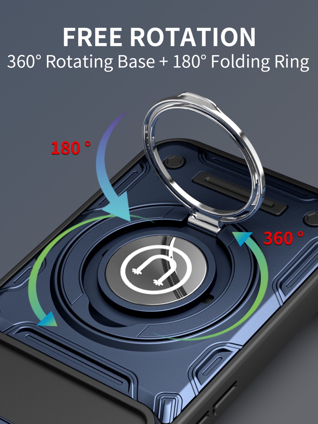 마그네틱 차량용 거치대 360 °   슬라이드 카메라  - Phone Kickstand Ring 리뷰 및 가격