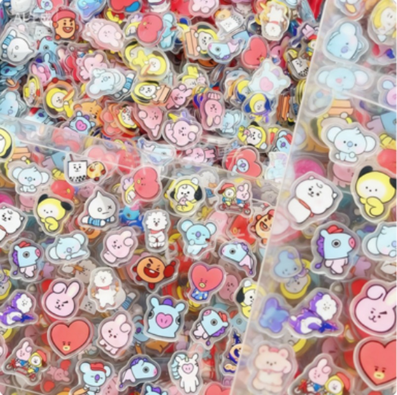 60PCS 2CM Kawaii BT21 아크릴 시트 D - Phone Accessories Toys 리뷰 및 가격