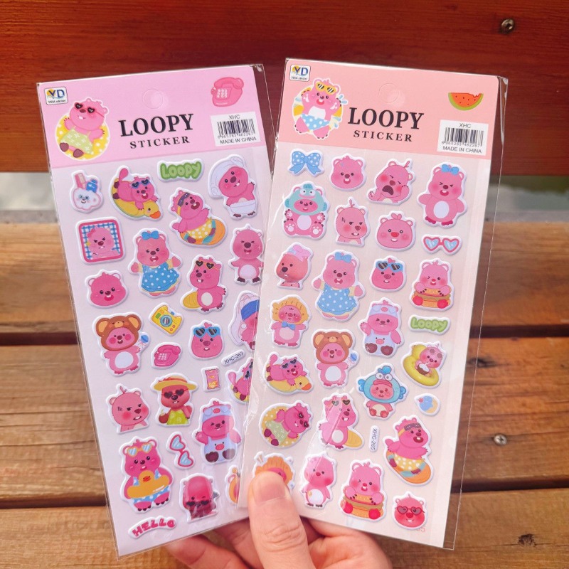 새로운 포로로 애니메이션 귀여운 루피 3D 폼 스티커, - Phone Accessories Quotes 리뷰 및 가격