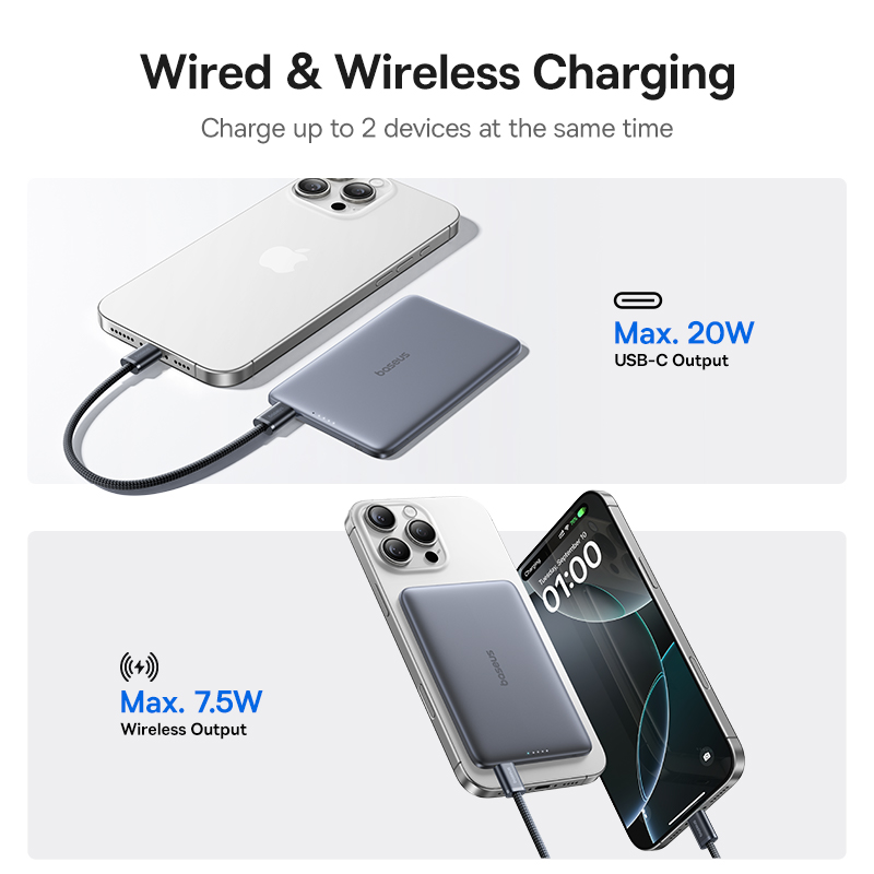 베이스어스 5000mAh 마그네틱 파워뱅크 15W 무선 - Power Bank Slim 리뷰 및 가격