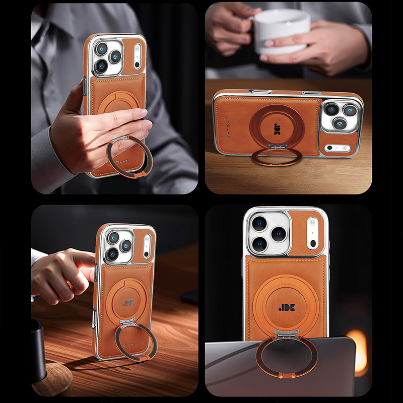 럭셔리 자석 360도 회전 킥스탠드 가죽 폰 케이스 아 - Phone Kickstand Ring 리뷰 및 가격