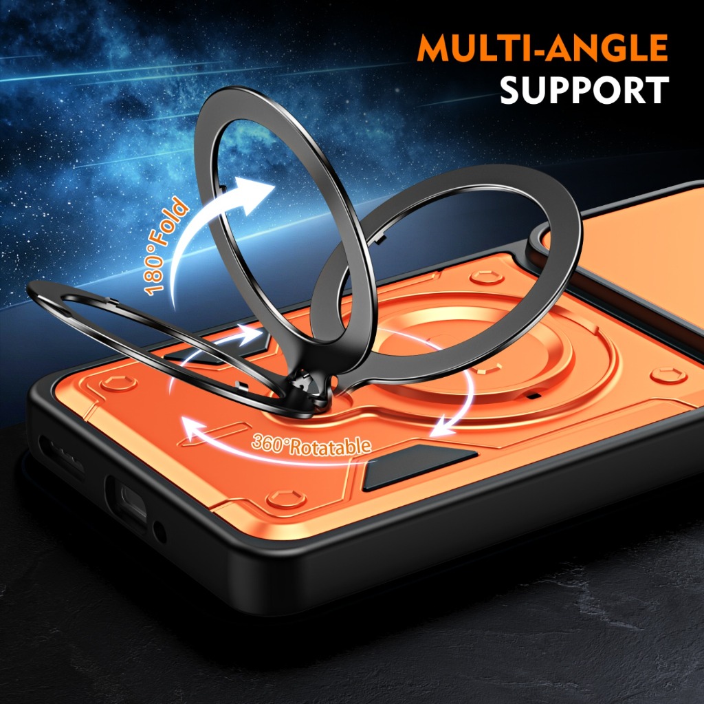 슬라이드 카메라 커버가 있는 360도 보호 아머 충격  - Phone Kickstand Ring 리뷰 및 가격
