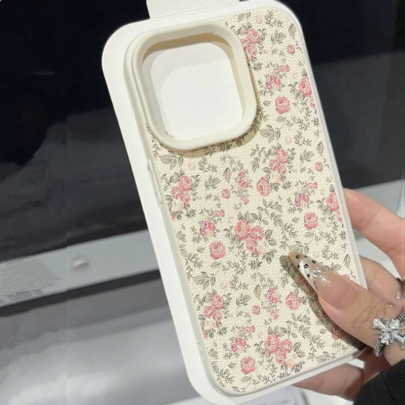 귀여운 소녀 꽃무늬 화이트 클래식 소프트 폰 케이스 아 - Phone Accessories To Sell 리뷰 및 가격