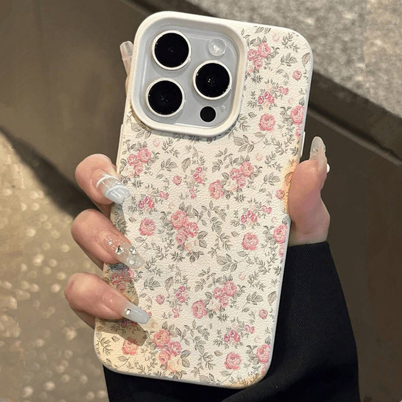 귀여운 소녀 꽃무늬 화이트 클래식 소프트 폰 케이스 아 - Phone Accessories To Sell 리뷰 및 가격