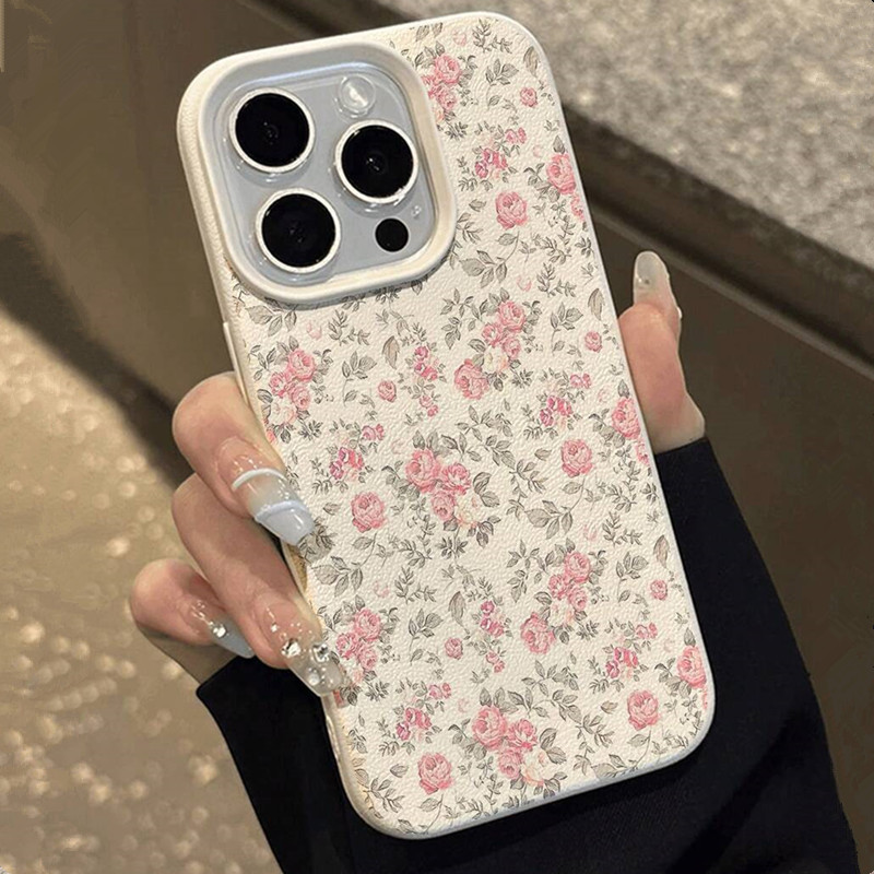 귀여운 소녀 꽃무늬 화이트 클래식 소프트 폰 케이스 아 - Phone Accessories To Sell 리뷰 및 가격