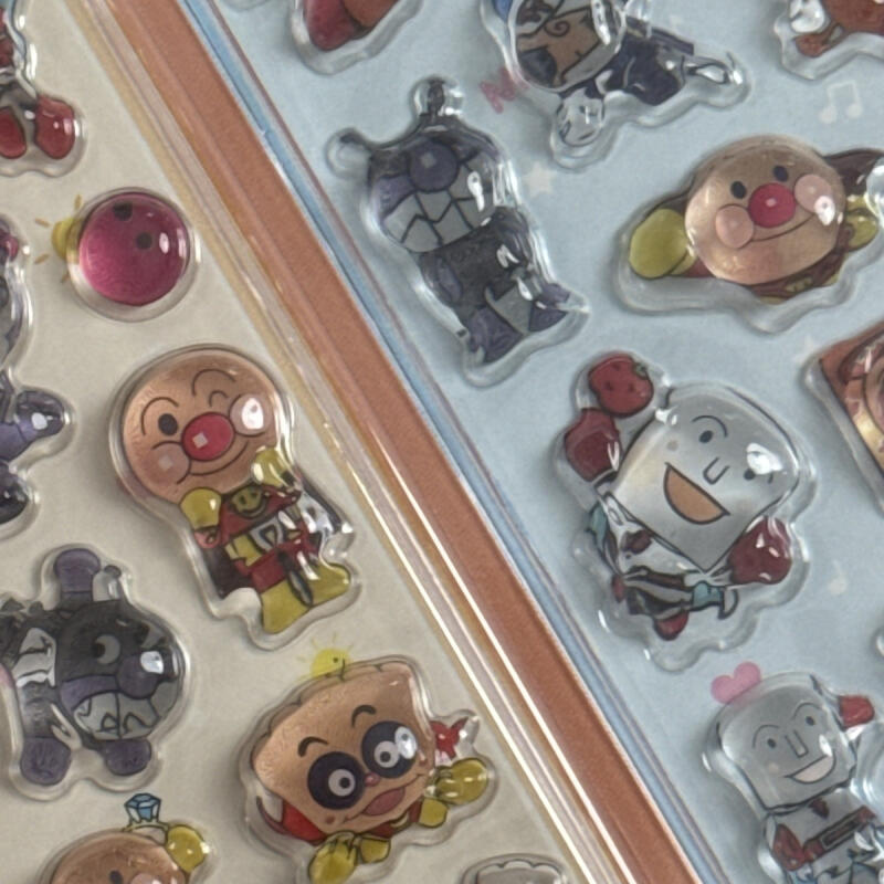 카와이 앤팬맨 3D 릴리프 스티커 창의력 만화 크리스탈 - Phone Accessories Toys 리뷰 및 가격